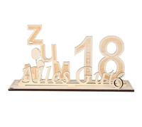 Hoement Decorazione e Resistente alla Deformazione, per Feste in Legno Design Rustico per Diciottesimo Compleanno e Uso Versatile in Casa