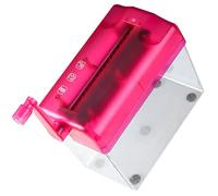 Hoement Distruggidocumenti Manuale Piccolo da Tavolo per Ufficio e Casa, Resistente in Plastico e Metallo, Protezione File e Miglioramento Riservatezza, Leggero e Pratico