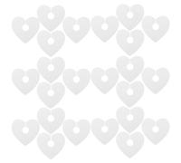 Hoement Etichette a Forma di Cuore per Bicchieri di Vino 50 Pezzi in Carta Bianca Scrivibile, Accessori Decorativi come San Valentino e Natale per Eventi e Feste