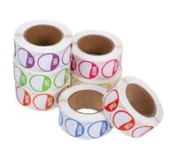 Hoement Etichette Adesive Settimanali Colorate in Rame, 7 Pezzi per Ristoranti e Boutique, Design Lettere Inglesi Pratiche per Gestione Inventario e Organizzazione