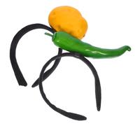 Hoement Fasce per Chioma Creative 2 Pezzi in Plastica e Resina Design Peperoncino e Patata 3d per Feste e Scambi Divertenti tra Amiche