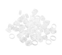 Hoement Fascette Fermacavi in Silicone Trasparenti 500 Pezzi Elastici Piatti Riutilizzabili per Organizzazione Cavi in Casa e Ufficio Dimensioni 12X5X0,6Mm