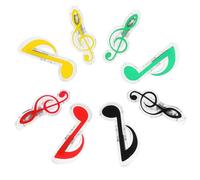 Hoement Fermaglio per Spartiti Musicali Piccolo 16 Pezzi, Clip Riutilizzabili a Forma di Nota per Pagine di Libri Musicali, Accessorio Leggero e Resistente per Pianoforte, per Musicisti