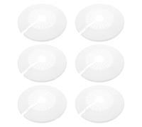 Hoement Flangia Parete Divisa Rotonda in Abs Bianco per Tubi e Canaline, Copertura Resistente per Foro Muro, per Bagno e Lavabo, Atmosfera Estiva Garantita