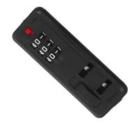 Hoement Flush Mount Luggage Security Lock 3-Digits Combination Zipper Lock Universale Nero in Plastica per Custodie da Viaggio e Valigie Rigide