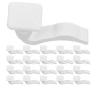 Hoement Ganci per Termoarredo e Salvaspazio Bianco in Plastica 6.2mm 30 Pezzi Facili da Installare Appendini per Asciugamani e Accappatoi Moderni ed Eleganti per Bagno e Casa