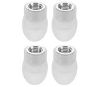 Hoement Gommini Auricolari in Silicone per Stetoscopio, 4 Pezzi Bianco, Materiale Delicato per Dermatologia, Uso Medico per Medici