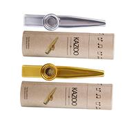 Hoement Kazoo in Metallo Strumento Musicale Giocattolo Educativo Per Ragazzo Ragazza Ragazza Facile Da Suonare Colori Vivaci Per Chitarra e Altri Instrumenti