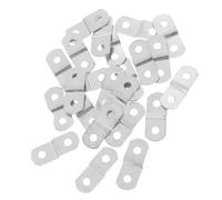 Hoement Kit per Appendere Quadri 20 Pezzi con Attaccaglie per Cornici in Ferro, Staffe Angolari per Retro Cornice, Accessori per Cornice Adatti a Esposizioni e Decorazioni Casa