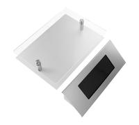 Hoement Lampada Solare per Numero Civico da Esterno con Pannello DIY Rilevatore Intelligente e LED Luminosi per Visibilità Notturna Indicatore Energetico Risparmio per Casa e Sicurezza