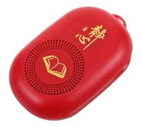 Hoement Macchina per Canti Buddisti Portatile in Plastica Rossa, Leggera e Batteria, per Anziani, per L'uso a Casa