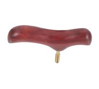 Hoement Manico per Bastone in Legno Massello Design Ergonomico e Finitura Liscia, Pomello Antiscivolo Fatto a Mano Adatto per Uso Domestico e Lavoro