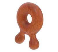 Hoement Massaggiatore in Legno Pettine Raschiante Strumento per Massaggi Manuale al Capelluto Design Ergonomico Manico lungo Pettine Massaggiante Denti Larghi per Migliorare