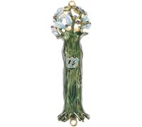 Hoement Mezuzah with Scroll for Door Mezuzah la Benedizione della Casa in Lega per Battenti Porta e Templi Religiosi con Effetto Decorativo