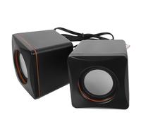 Hoement Mini Altoparlanti USB per Computer Desktop Casse Compatte Portatili con Collegamento USB Stabile Audio Profondo e Bass Ricco Speaker Multimediali per Laptop e Viaggi