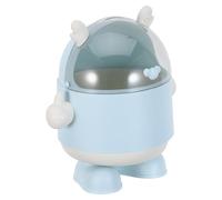 Hoement Mini Cestino la Scrivania in Plastica Blu a Forma di Piccolo Drago, Salvaspazio e Resistente, per Tavoli e Camere da Letto con Design Cartone Animato Adorabile