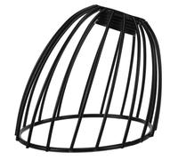 Hoement Mini Lampada Paralume in Ferro Nero Clip- Protezione Bulbo Industriale per Lampade Sospensione Tavolo Semplice Installazione Senza Attrezzi Copertura Salvaspazio e Sicura per Bagno