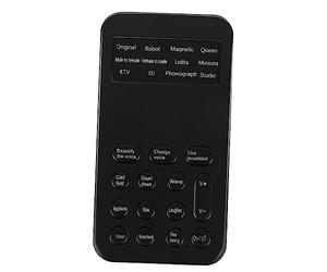 Hoement Mini Scheda Audio per Cellulare e Computer Abbellimento Vocale e 8 Effetti Sonori, Dispositivo Abs Compatto per Trucchi e Live Broadcast