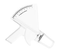Hoement Misuratore di Grasso Corporeo in Plastica e Metallo Calibro per Pliche Cutanee Bianco Robusto, per Monitorare la Forma Fisica di Uomini e Donne