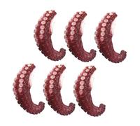 Hoement Modello di Simulazione Polpo Realistico 6 Pezzi in Pvc Tentacoli Artificiali per Decorazione Tavola e Oggetti di Scena Vari Scenari