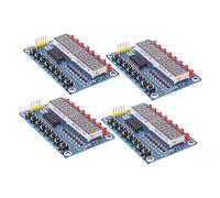 Hoement Modulo Display Led Da 4 Pezzi Tubo Digitale A 8 Tasti Modulo Display Per Microcontrollore Con Tasti A Led