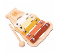 Hoement Montessori Xylophone in Legno per Design Orso Strumento Musicale per Ragazzo Ragazza e Percussione per Apprendimento Musicale e Gioco Educativo Dimensioni Compatte per Mani Piccole