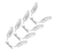 Hoement Naselli per Occhiali Antiscivolo a Forma di U, 4 Pezzi, Silicone, Sostituzione per Montature da Vista, Riduce il Peso sul Naso