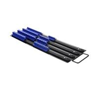 Hoement Organizer per Prese 80 in Ferro 480Mm Scorrevole per Bussole da 1/2 3/8 1/4 Contenitore Portatile per Cassetta Attrezzi e Organizzatore Professionale per Utensili