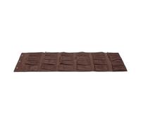 Hoement Organizzatore Resistente a Scarpe e Porta Griglia 24 da Scomparti Sacchetto Appendibile Non Tessuto Rete allo Strappo Colore Caffè, 48x168cm per Bagno e Cucina