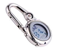 Hoement Orologio da Arrampicata Moschettone in Acciaio Inossidabile, Display e Allarme, Resistente per Uso Interno ed Esterno, Design Semplice e Funzionale