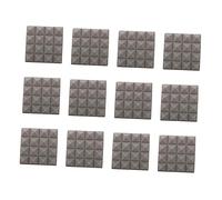 Hoement Pannelli Fonoassorbenti a Piramide Isolamento Acustico Moderato 12 Pezzi in Poliuretano per Pareti e Soffitti, per Studi di Registrazione