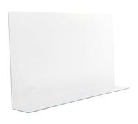 Hoement Paraspruzzi per Doccia in PVC 30x5x17,8 Cm, Pannello Deflettore Anti-Schizzi per Lavelli e Vasche da Bagno, Protezione Acqua per Bagno e Cucina, Facile Installazione e Rimozione,