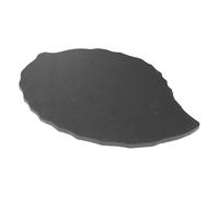 Hoement Piastra di stoccaggio in plastico nero dimensioni 30x20 cm per esposizione di cibi in casa e locale