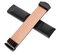 Hoement Pocket Guitar Practice Tool Portatile in Pp Manico Chitarra Tascabile Per Principianti Simulatore Accordature Varie Per Amanti Musica Folk Compatto e Resistente Per Allenamento Ovu