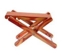 Hoement Poggiapiedi per Chitarra in Bambù Regolabile 4 Altezze Pieghevole Antiscivolo Portatile per Chitarristi Folk e Classici in Viaggio