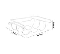 Hoement Portabottiglie da Frigorifero in Bianco Scaffale Organizzatore per e Bibite Mensola Antiruggine per Cucina e Bar Supporto per Lattine e Bottiglie