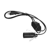 Hoement Portalampada E12 Cavo Trasparente e Interruttore Dimmer Kit di Cablaggio di Ricambio per Lampade LED da Tavolo e Lampade Dimmerabili Morsetto