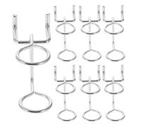 Hoement Portautensili Multiuso Pannello, 10 Ganci per Pannelli Forati in Metallo, Accessori per Garage, Organizer da Parete per Utensili, Supporto per Pannello Attrezzi