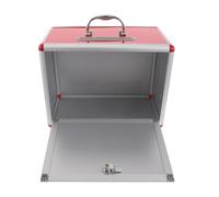 Hoement raffle box ticket box con lucchetto, rossa, in Medium-Density Fiberboard e Lega di Alluminio, per school votes e community suggestion