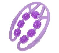 Hoement Rullo Massaggiante a Sette Ruote per Gambe e Vita, Strumento di Fitness Compatto e Portatile per Massaggio Muscolare e Sollievo da Dolori, per Palestra, Ufficio e Relax Quotidiano