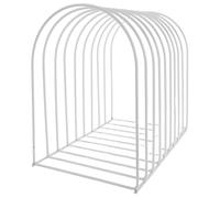 Hoement Scaffale Organizzatore per Libreria da Scrivania in Metallo Resistente Bianco, Portadocumenti da Tavolo Multiuso per Ufficio e Casa, Supporto Portafogli e Organizer File Verticale