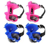 Hoement Scarpe Roller Skate Ruote Luminose in Pvc e Adulti, Comode e Resistenti, per Festa Scuola Decor e Allenamento Sportivo