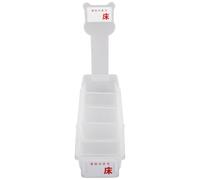 Hoement Scatola per Medicinali Estensibile Organizer per Dispenser di Medicinali in Plastica Bianca con Scomparti Regolabili e Flaconi per Infusione Farmacia e Ospedale