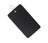 Hoement Set 200 Etichette in Plastica Nero Pvc Scrivibili Fori Spille a Forma di Zucca Appendi Etichette per Ufficio Eventi e Uso Lavorativo Impermeabili 5x9 Cm