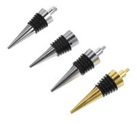 Hoement Set 4 Tappi per Bottiglia di Vino Ermetici Riutilizzabili Tappo Sigillante Portatile Elegante per Uso Domestico Accessori per Conservazione Aroma e Freschezza Vino