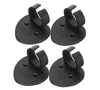 Hoement Set 4pezzi Clip Porta Microfono Adesiva a Forma di Cuore in Abs Leggero, Supporto Fermo per Microfono, per Uso Musicale e Conferenze