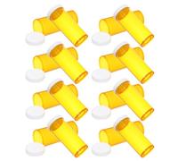 Hoement Set da 24 Flaconi di Plastica per Pillole con Tappo a di Portapillole da Viaggio Compatto Anti-Perdite Organizer per Medicinali e Compresse per Uso Quotidiano e Spostamenti