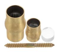 Hoement Set di Giunti Antiscivolo in Rame per Stampelle Anziani Accessori per Bastone da Passeggio con Puntali Antiscivolo Kit Fai da Te per Sostituzione Rapida e Sicurezza Nelle