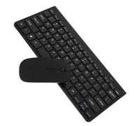 Hoement Set Tastiera e Mouse Wireless 78 Tasti, Design Compatto in Abs, Silenzioso e Multimediale Ricevitore USB per Uso Quotidiano e Viaggi D'affari