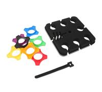 Hoement Supporto per Microfono da Tavolo Morsetto Vassoio Espandibile a 7 Slot Supporto Multiplo Stabile per Microfoni Wireless Accessori per Palco Organizzazione Studio e Performance